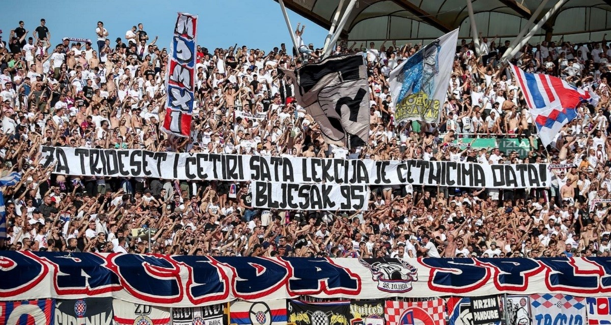 Srpski mediji: Sramota i skandal Torcide. Na derbiju slavi masovno ubijanje Srba