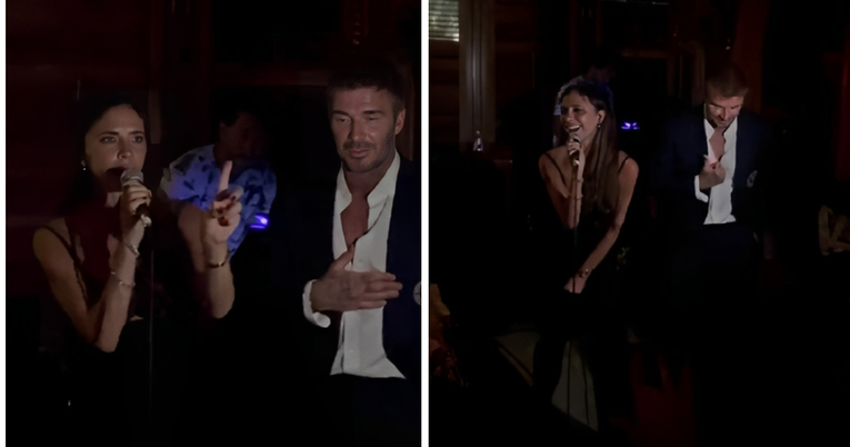 Victoria Beckham objavila video s partyja. Skoro je pala, a David nije ni skužio