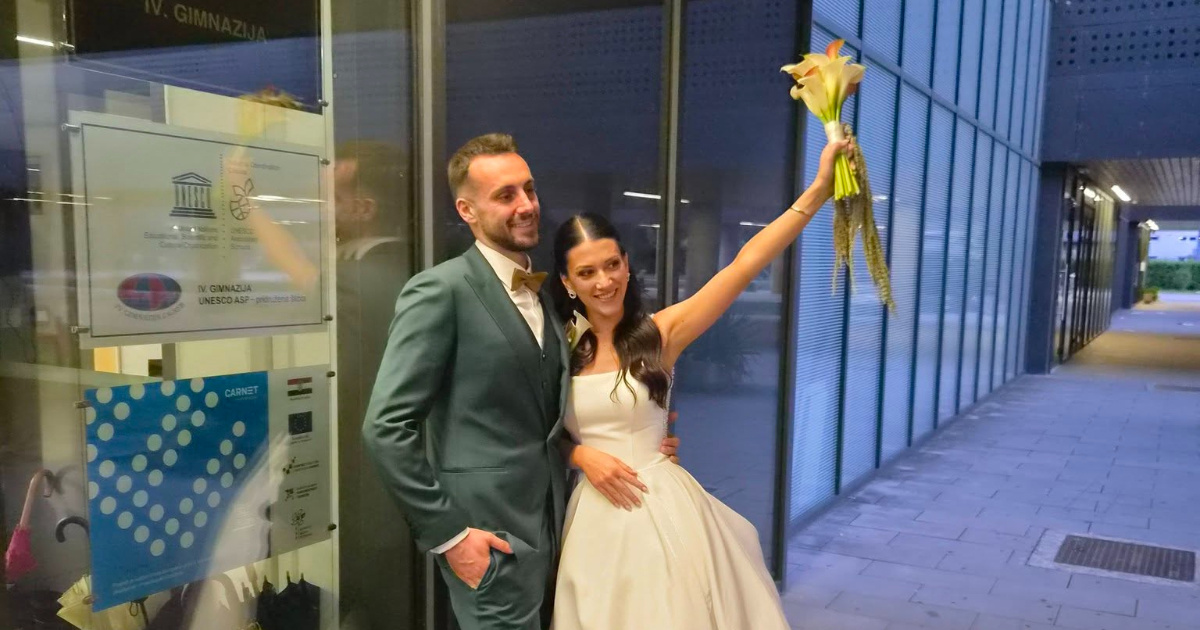 Ljubav Laure i Josipa počela je u gimnaziji. Sad su se u školu vratili kao mladenci