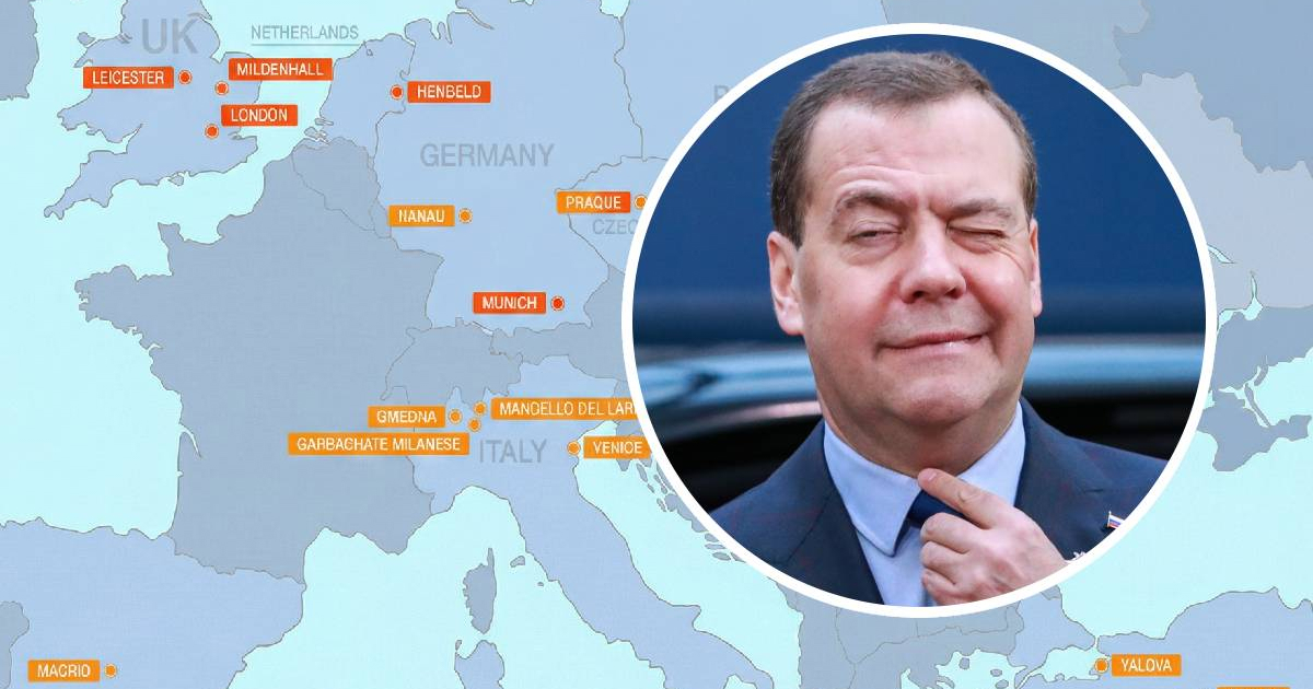 Rusija objavila kartu. "Ovo su legitimne mete u Europi. Mirno spavajte, partneri"