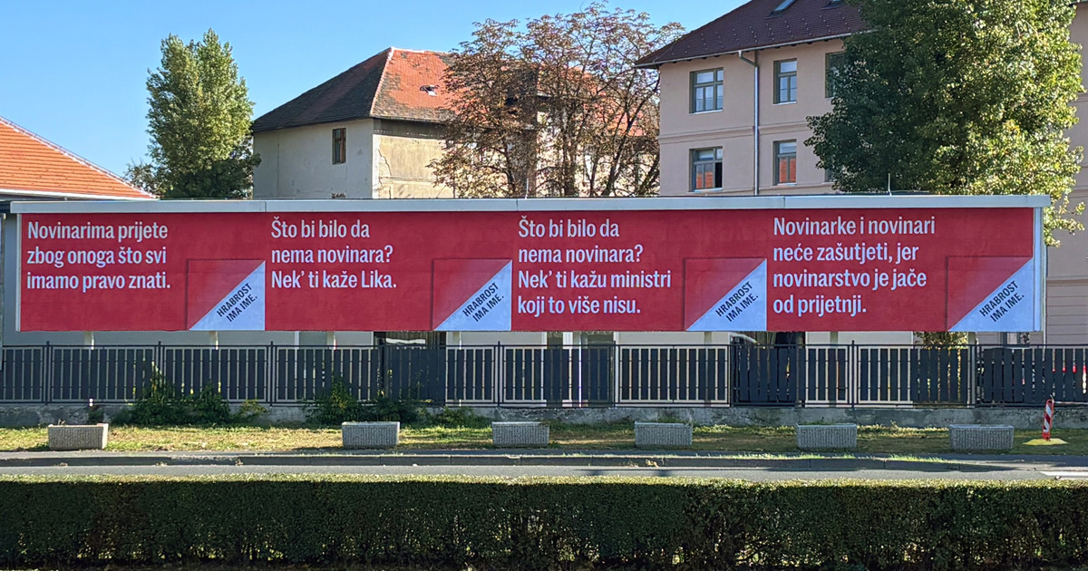FOTO U Zagrebu postavljeni jumbo plakati "Što bi bilo da nema novinara?"