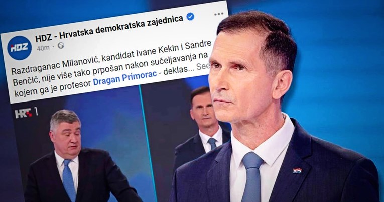 HDZ nahvalio Primorčev nastup na debati protiv Milanovića