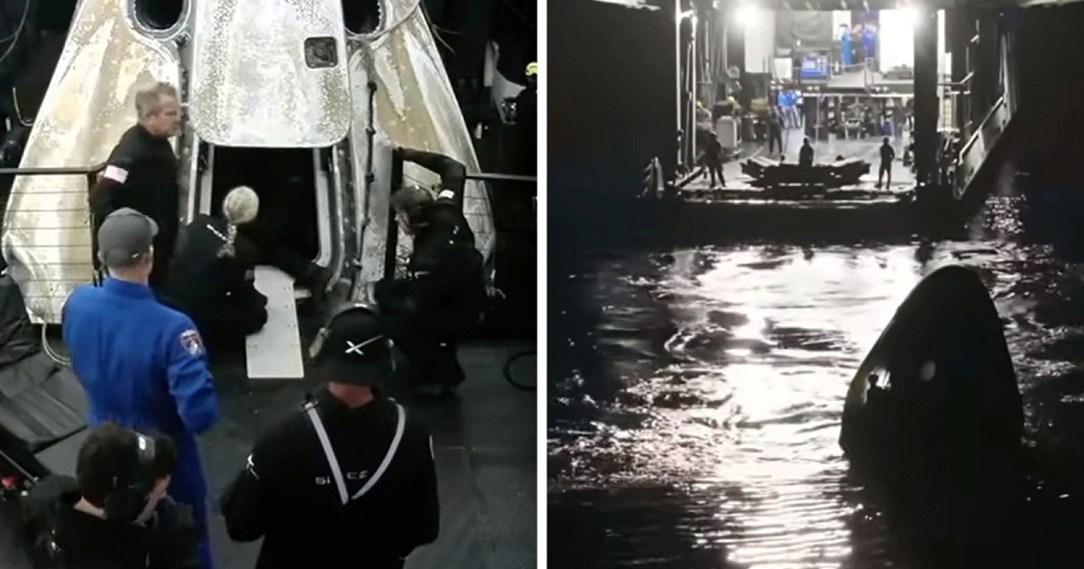 VIDEO Kapsula s bolesnim astronautom i tri člana posade spustila se na Zemlju