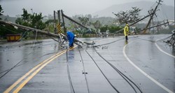 Na Tajvanu zabilježen treći najsnažniji udar vjetra u povijesti mjerenja