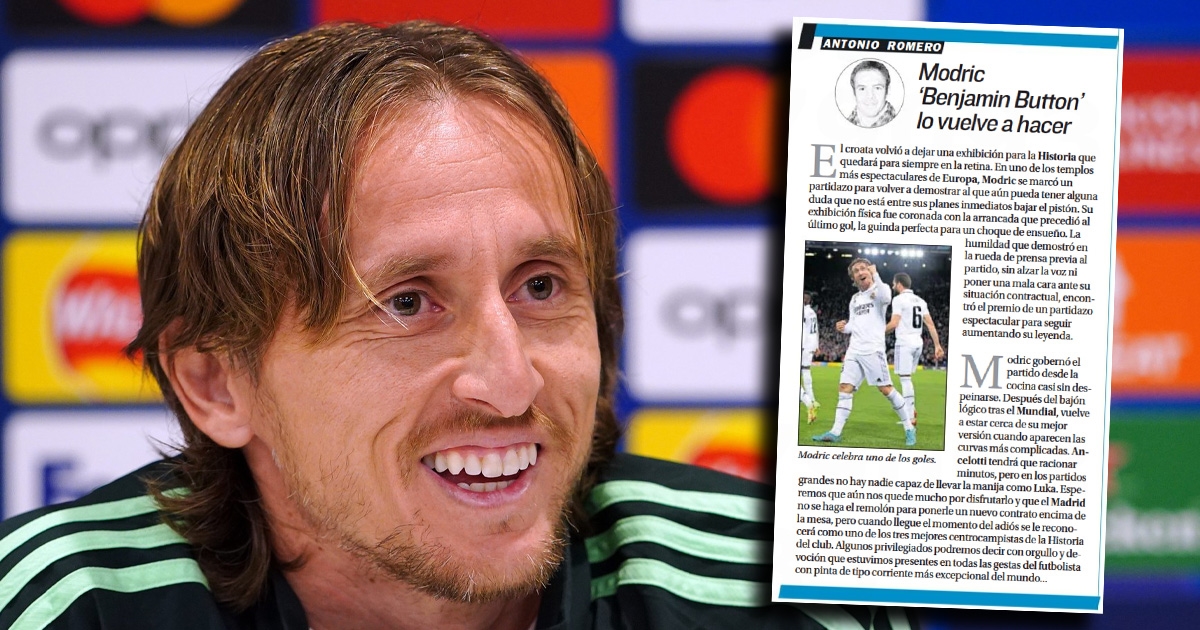 "Modrić je najbolji najobičniji igrač na svijetu. Pričat će oni koji su ga gledali"