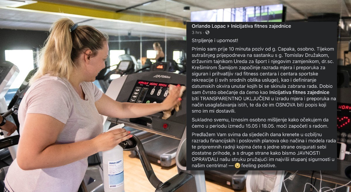 Počinje razrada mjera za otvaranje fitness-centara, uskoro će se znati kada otvaraju