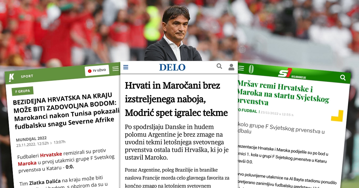 Regija: "Blijedi Hrvati podbacili", "Hrvati kilavi u prvom meču na Mundijalu"