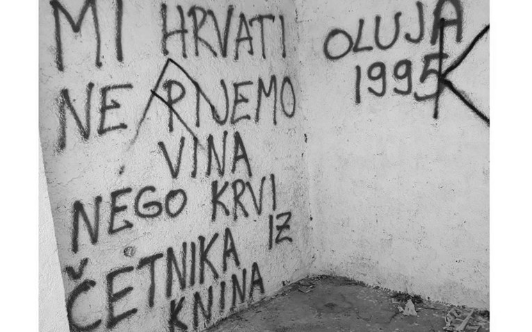 Gnjusan grafit koji veliča ubojstva Srba osvanuo u selu kod Knina