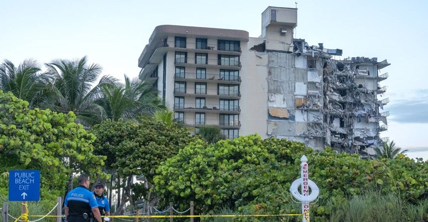 Evakuirana susjedna zgrada srušenog nebodera na Floridi, nije sigurna za boravak