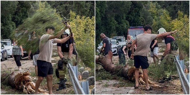 Nogometaš Hajduka pomagao u čišćenju Splita nakon velike oluje
