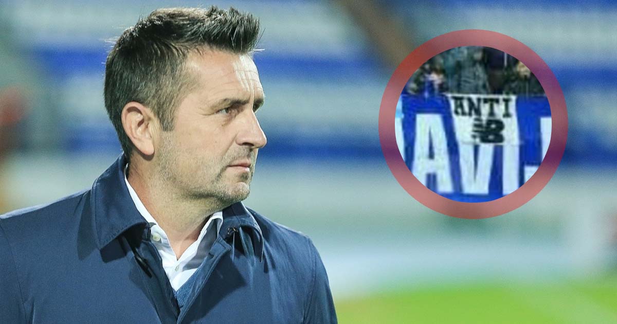 U Gradskom vrtu je jučer bio transparent protiv Nenada Bjelice
