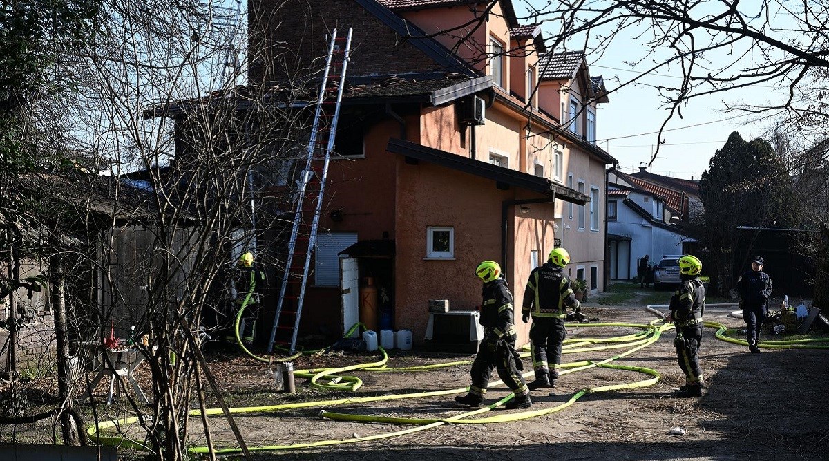 Požar buknuo na kući u Zagrebu, jedna se osoba nagutala dima