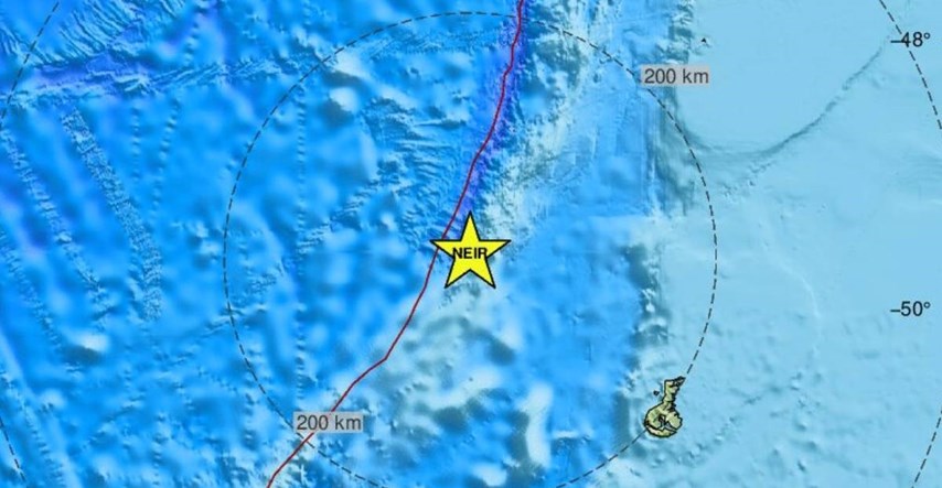Potres na području Novog Zelanda magnitude 6.2
