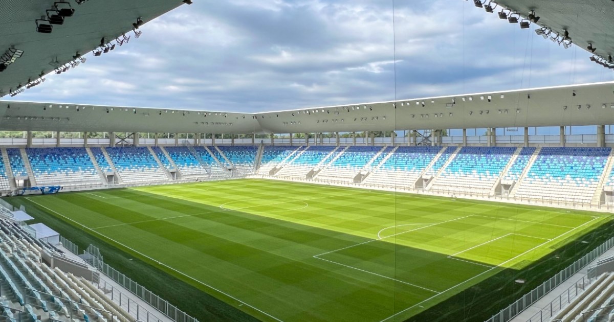 Osijek objavio sliku najmodernijeg stadiona u Hrvatskoj: Prvo ocrtavanje travnjaka!