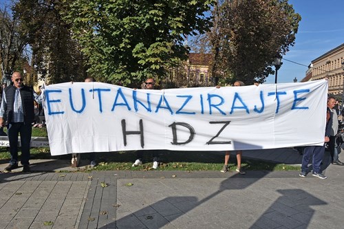 FOTO Veliki prosvjed u Vinkovcima: "Stop teroru vlade nad našim svinjama" -  Index.hr