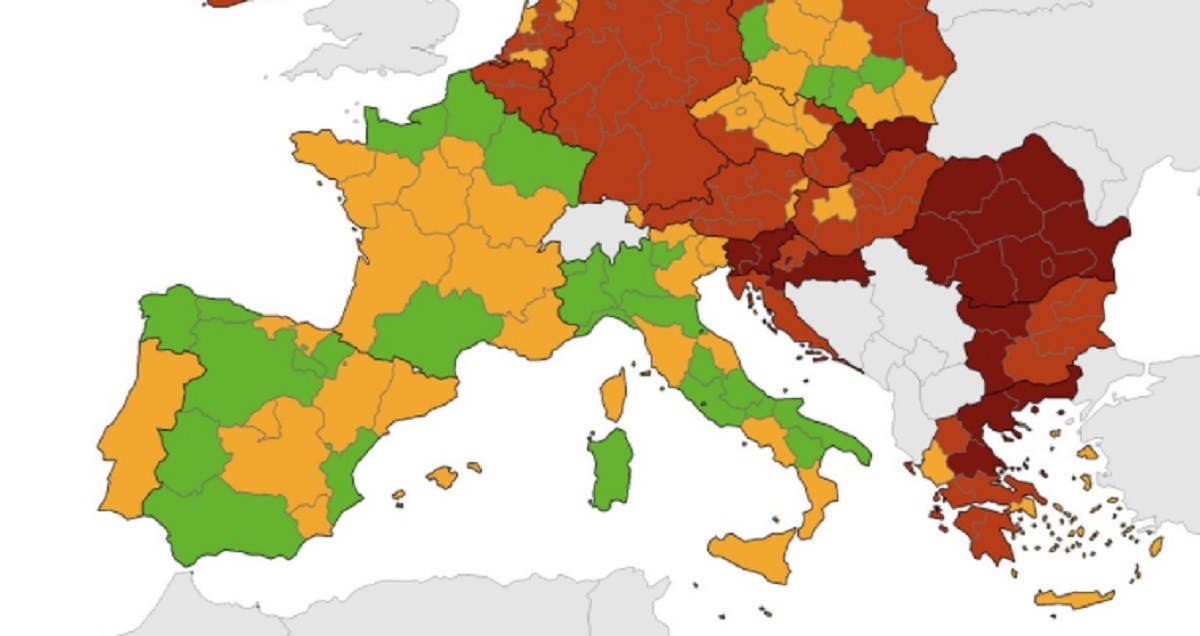 Objavljena nova korona-karta, još neki dijelovi Hrvatske u tamnocrvenom