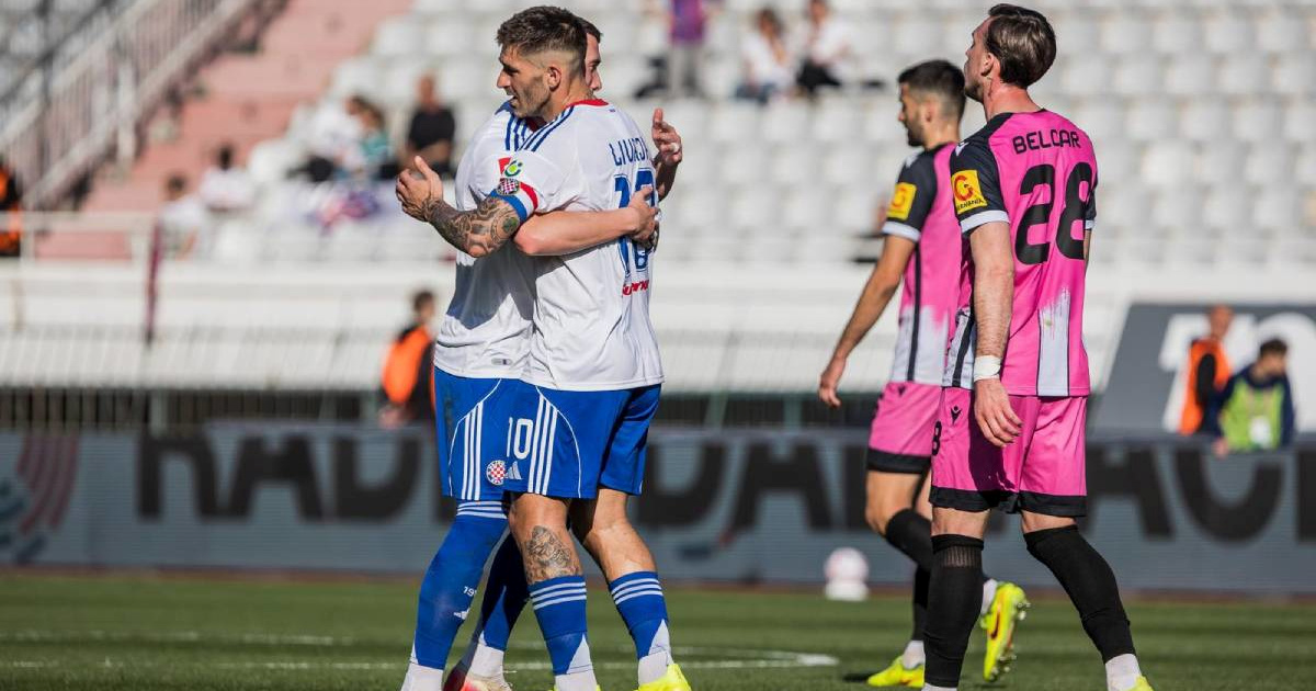 Luda utakmica na Poljudu. Hajduk pobijedio Lokomotivu i ostao na -10 iza Dinama