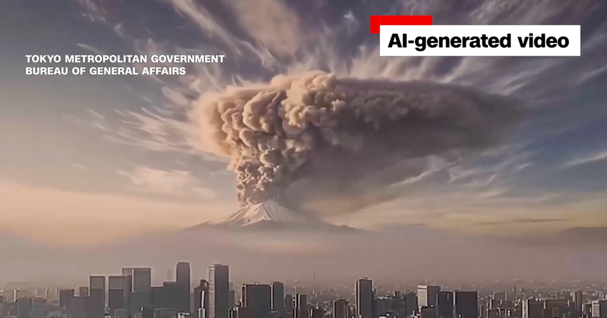 Tokio objavio AI video erupcije vulkana Fuji da pripremi svoje stanovnike