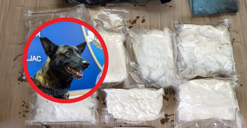 FOTO Policijski pas u BMW-u kod Zagreba otkrio 6.5 kila metamfetamina