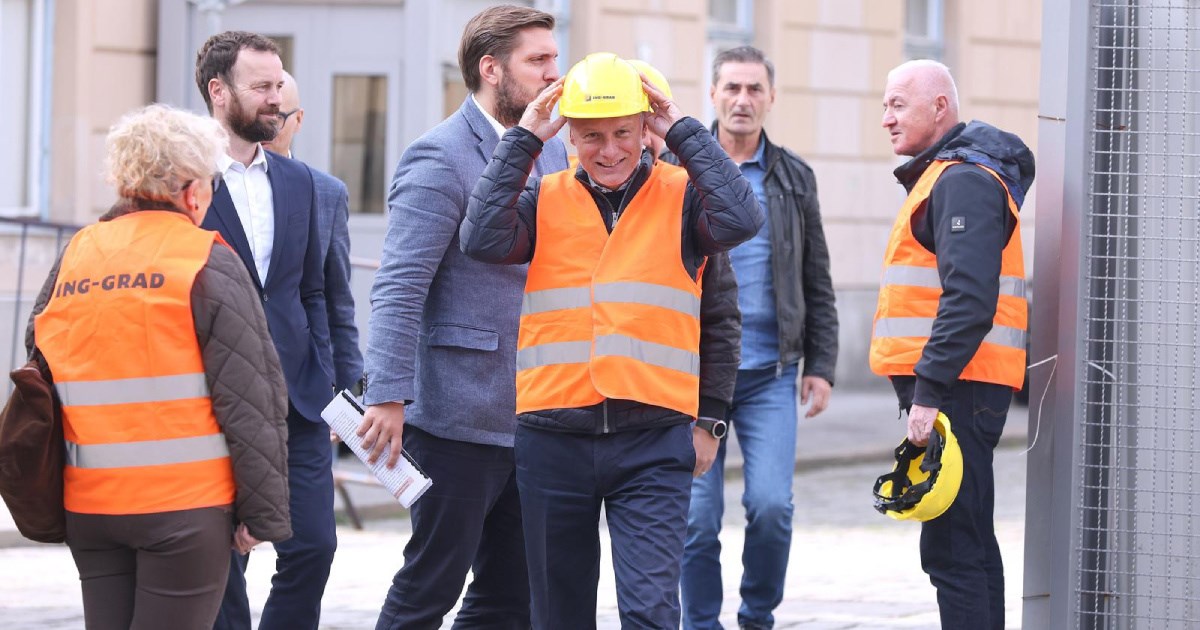 FOTO Njonjo obišao radove u zgradi Hrvatskog sabora