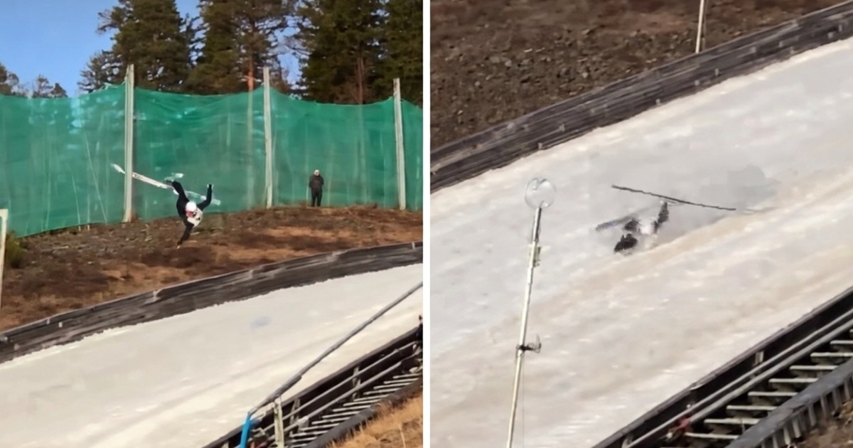 VIDEO Jeziv pad u skijaškim skokovima. Talijan odmah odveden u bolnicu