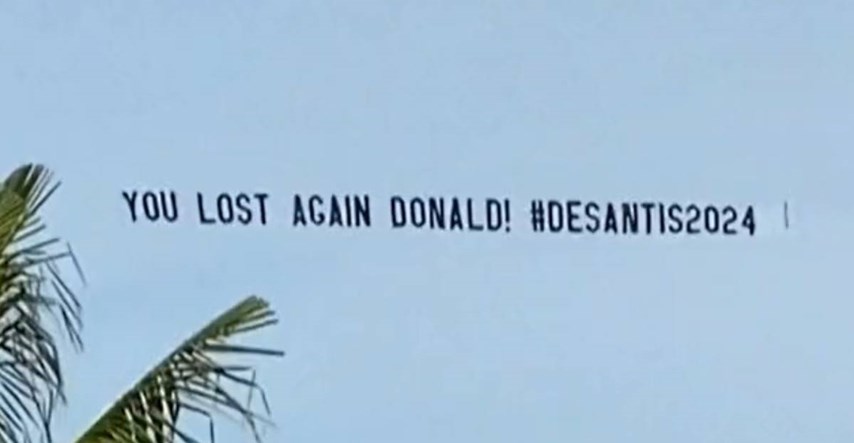 Iznad Trumpovog imanja preletio avion s transparentom: "Opet si izgubio, Donalde"