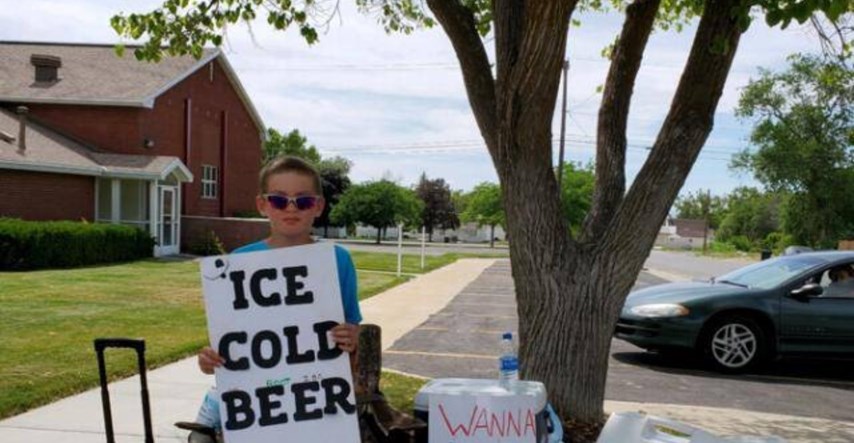 Klinac prodavao "ledeno hladno pivo" pa mu ljudi pozvali policiju