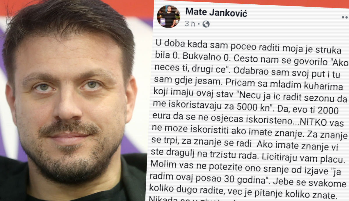 Mate Janković: Je*e se svakome koliko dugo radite, već je pitanje koliko znate