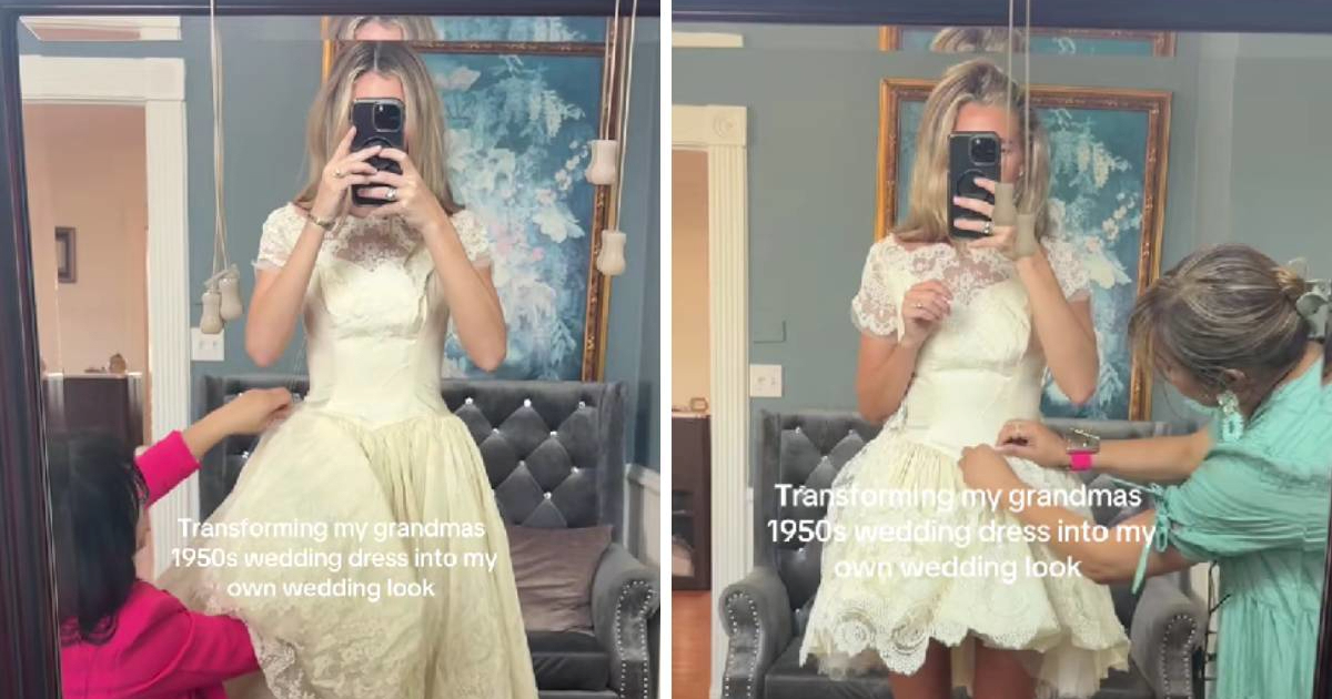 Mladenka skratila bakinu vjenčanicu iz 1950-ih, podijelila je internet