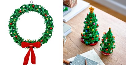 LEGO ima fora božićno drvce i vijenac. Idealan poklon za ljubitelje legića