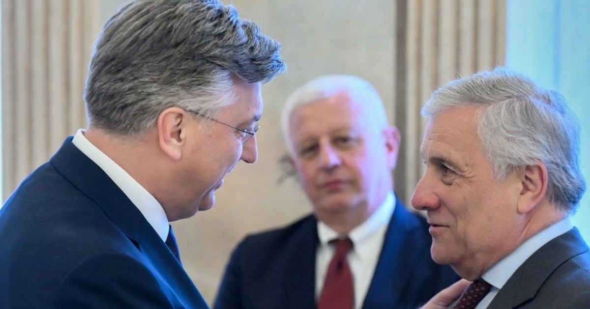 Plenković primio talijanskog šefa diplomacije