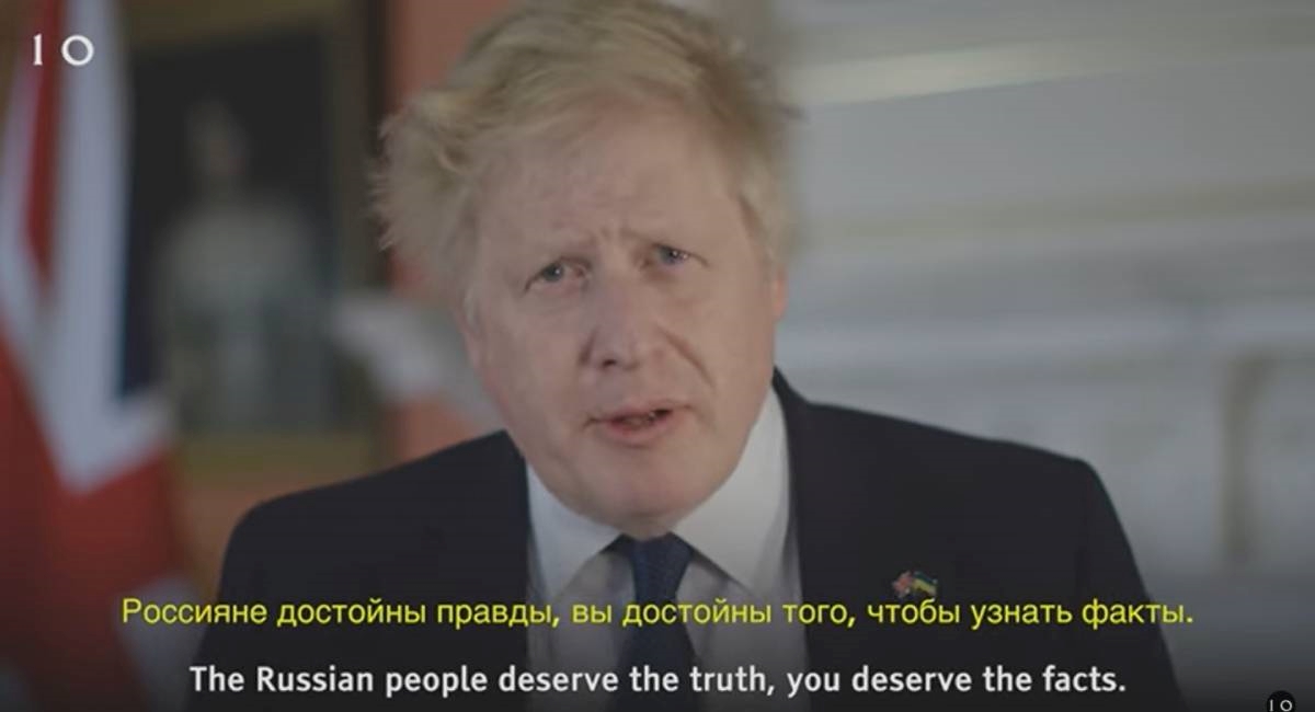 Johnson se izravno obratio Rusima: Zaslužujete znati istinu