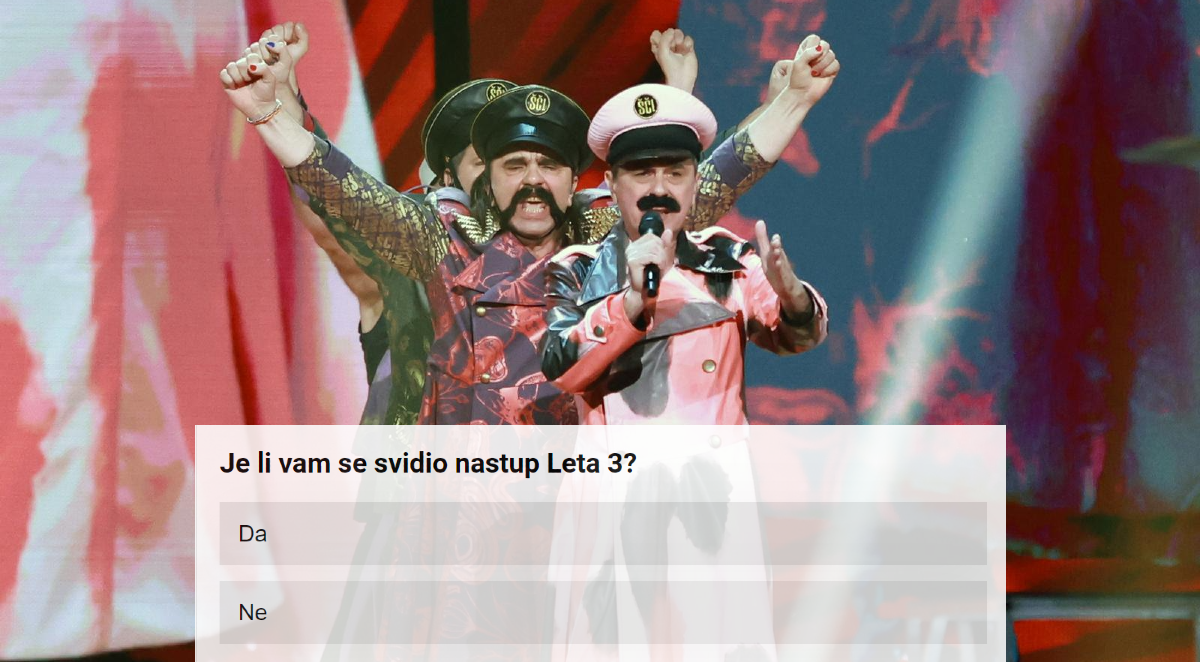 ANKETA Je li vam se svidio nastup Leta 3?