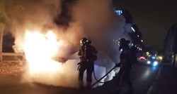 VIDEO U centru Zagreba usred noći gorio BMW, vatrogasci objavili snimku