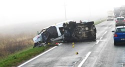 FOTO Prve fotografije s mjesta nesreće, Banožićev auto okrenut na bok