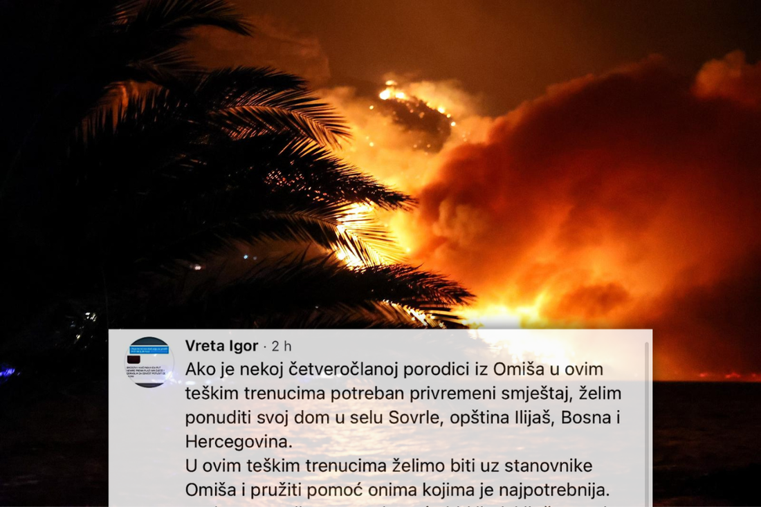 Dobri ljudi nude smještaj evakuiranima iz Omiša: "Dođite dok se situacija ne smiri"