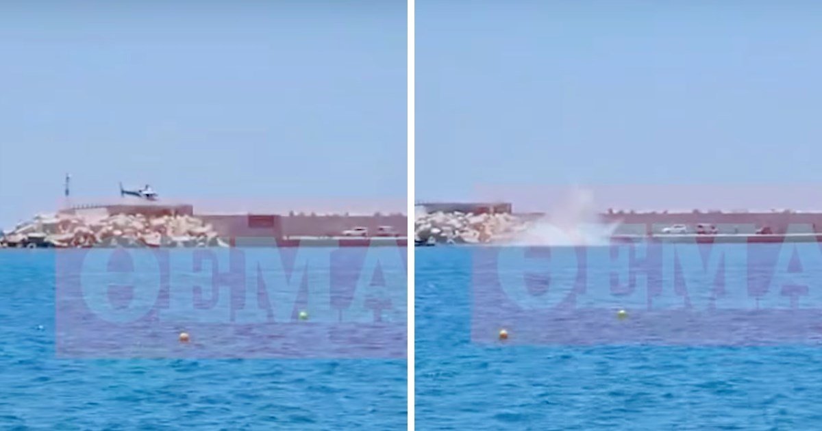 VIDEO Helikopter u Grčkoj pao u more nakon uzlijetanja, objavljena snimka
