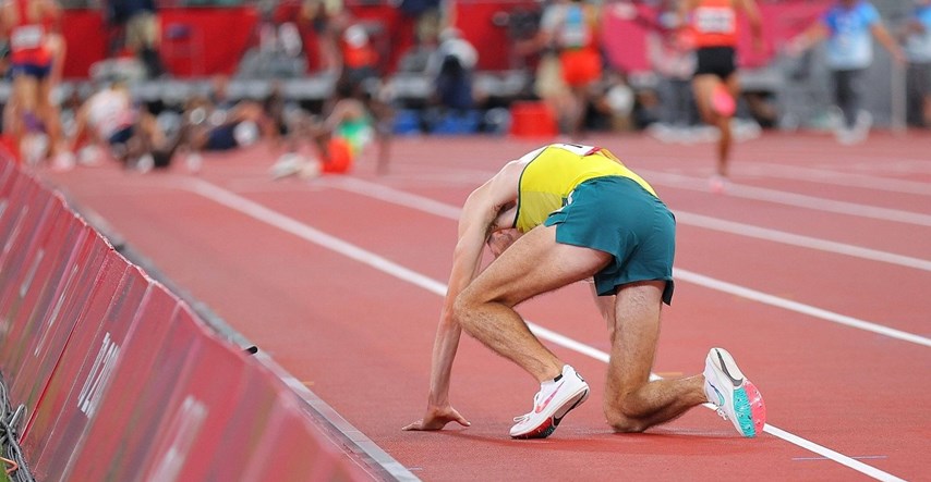 Australac se dvaput srušio tijekom utrke na 10 tisuća metara pa izjavio: Nisam heroj