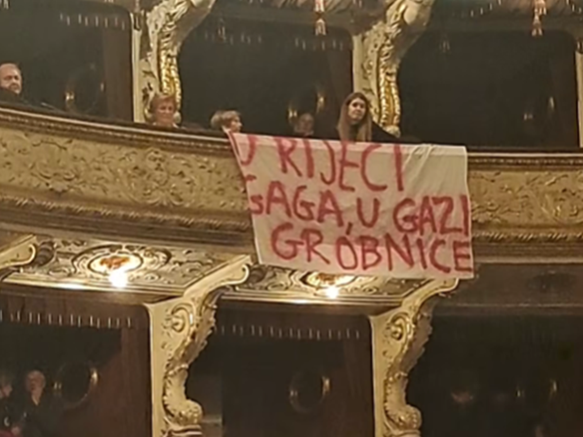 Privedena prosvjednica (23) koja je prekinula predstavu izraelskog koreografa u Rijeci