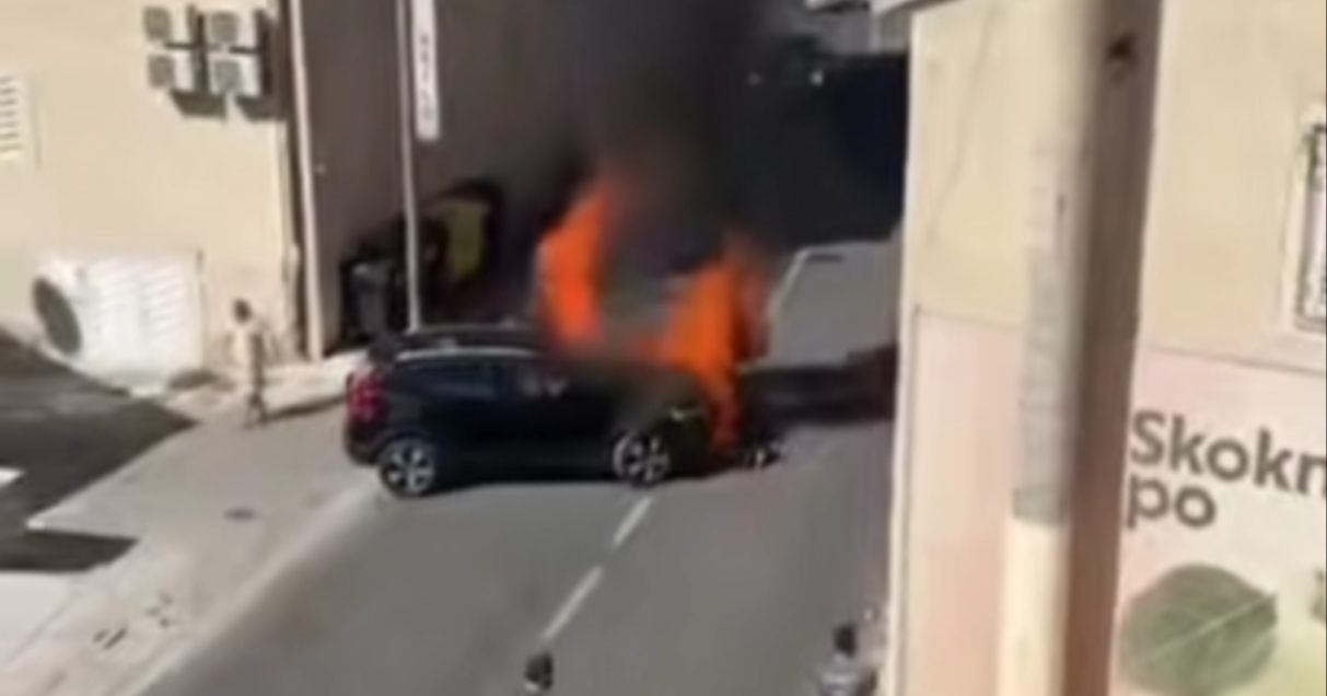 VIDEO Nesreća na Jadranskoj magistrali. Nakon sudara izbio požar na vozilima