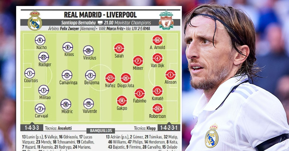 Marca: Modrić kreće protiv Liverpoola od prve minute