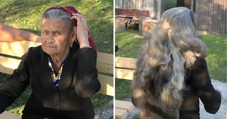 Baka Mara (84) skinula maramu i pokazala dugu kosu. Nikad nije bila kod frizera