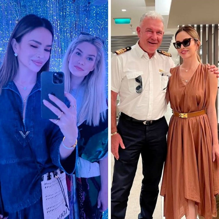 Severina s nećakinjom Mijom odmara u Barceloni, fotkala se s kapetanom kruzera