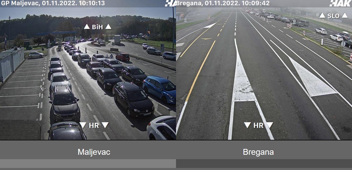Gužve na granicama s BiH i Slovenijom te na cestama u blizini groblja