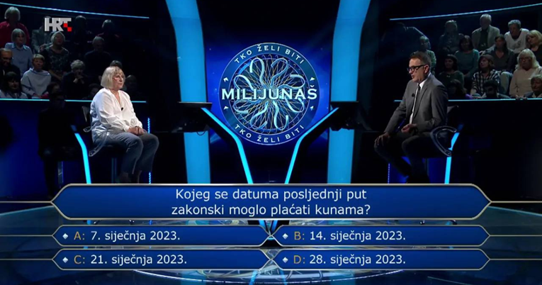 Umirovljenica Branka na pitanju o plaćanju kunama iskoristila dva džokera