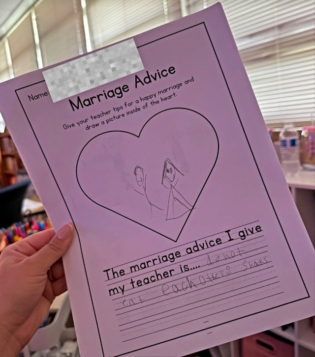 Učiteljica pitala svoje učenike za bračni savjet, odgovori su postali viralni hit