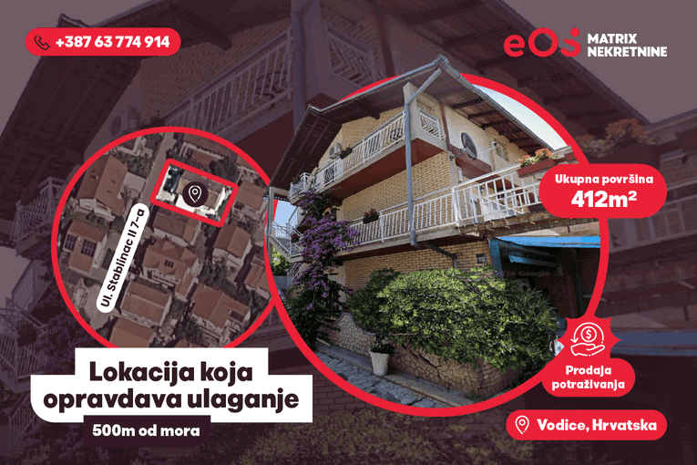 U Vodicama se nudi investicijska prilika kakve su na tržištu sve rjeđe