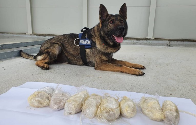 Policijski pas na granici s BiH otkrio kilogram heroina