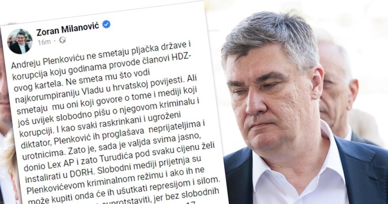 Milanović: Plenković je raskrinkani diktator. Slobodni mediji su mu prijetnja