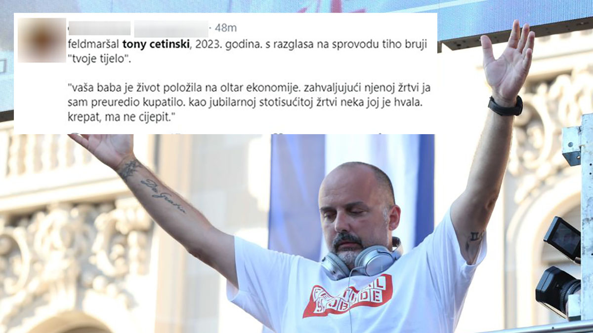 Tviteraši o Cetinskom: Vaša baba je položila život, ja sam uredio kupatilo